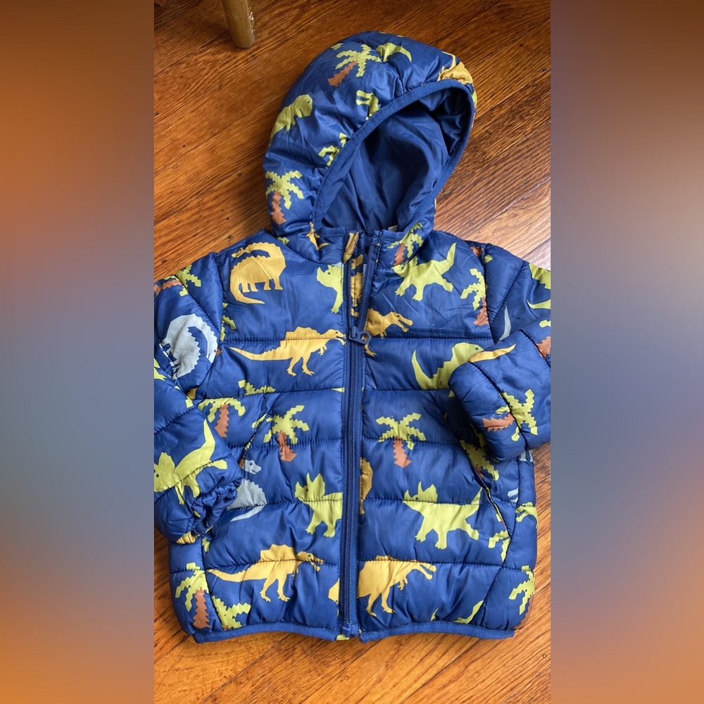 Zara Dino puffer size 2/3